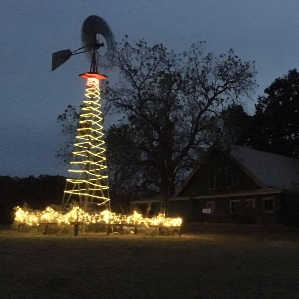 Lighted Windmill